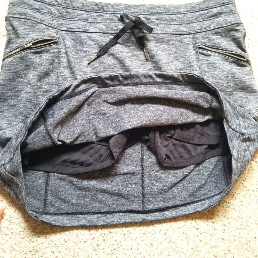 Athleta gray Skort knit running outdoor Activewear
